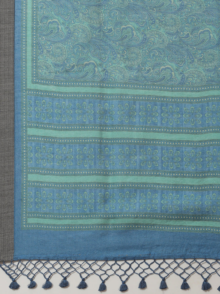 Printed Tussar Saree