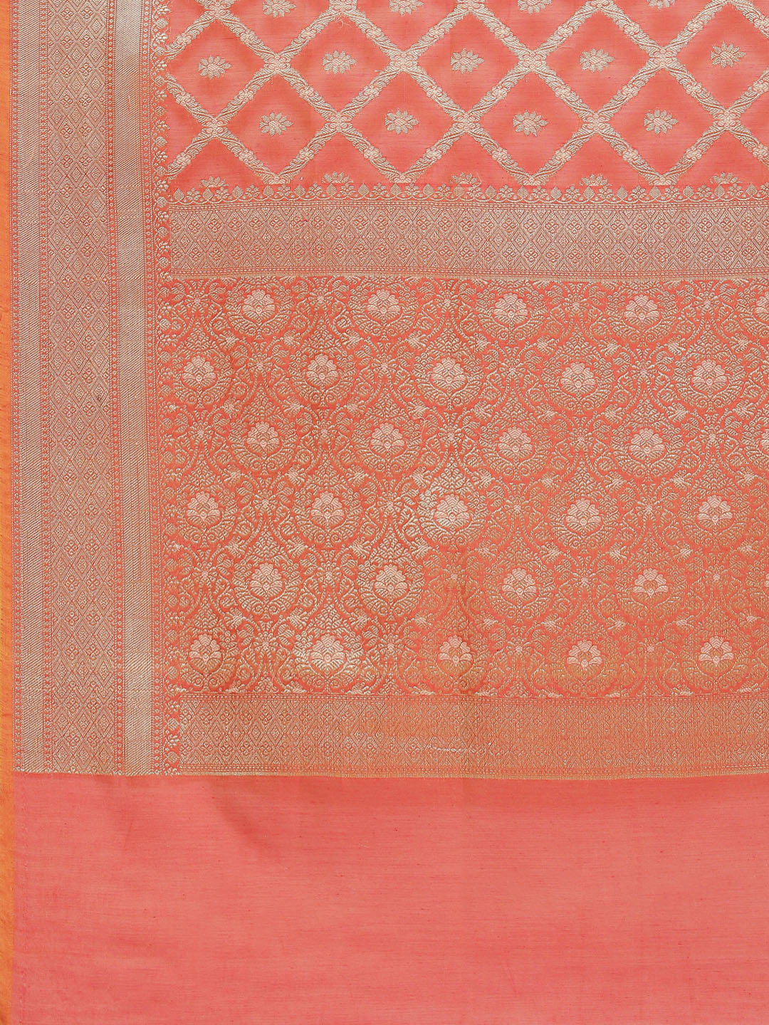 Zari Jaal Woven Cotton Saree