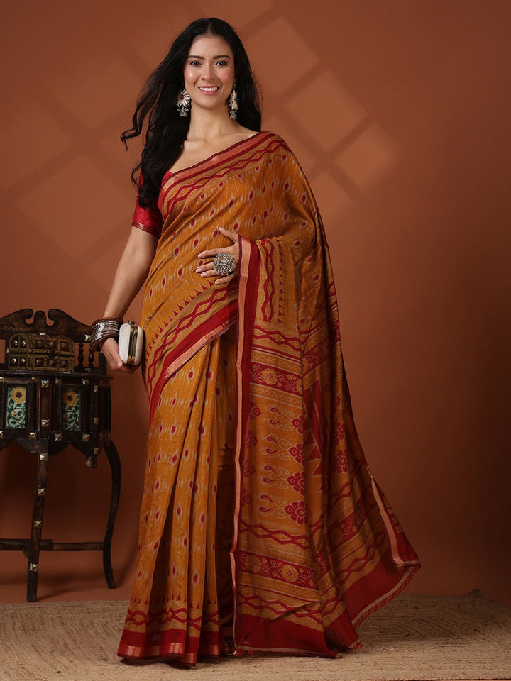Digital Printed Art Silk Saree