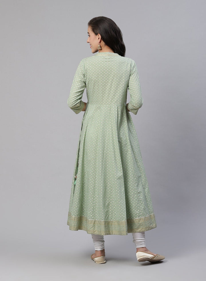 Cotton Printed Angrakha Kurti