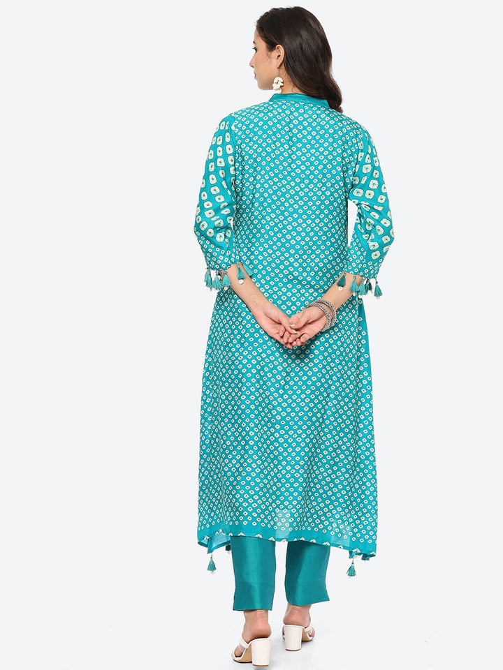 Printed Cotton Kurta With Pant