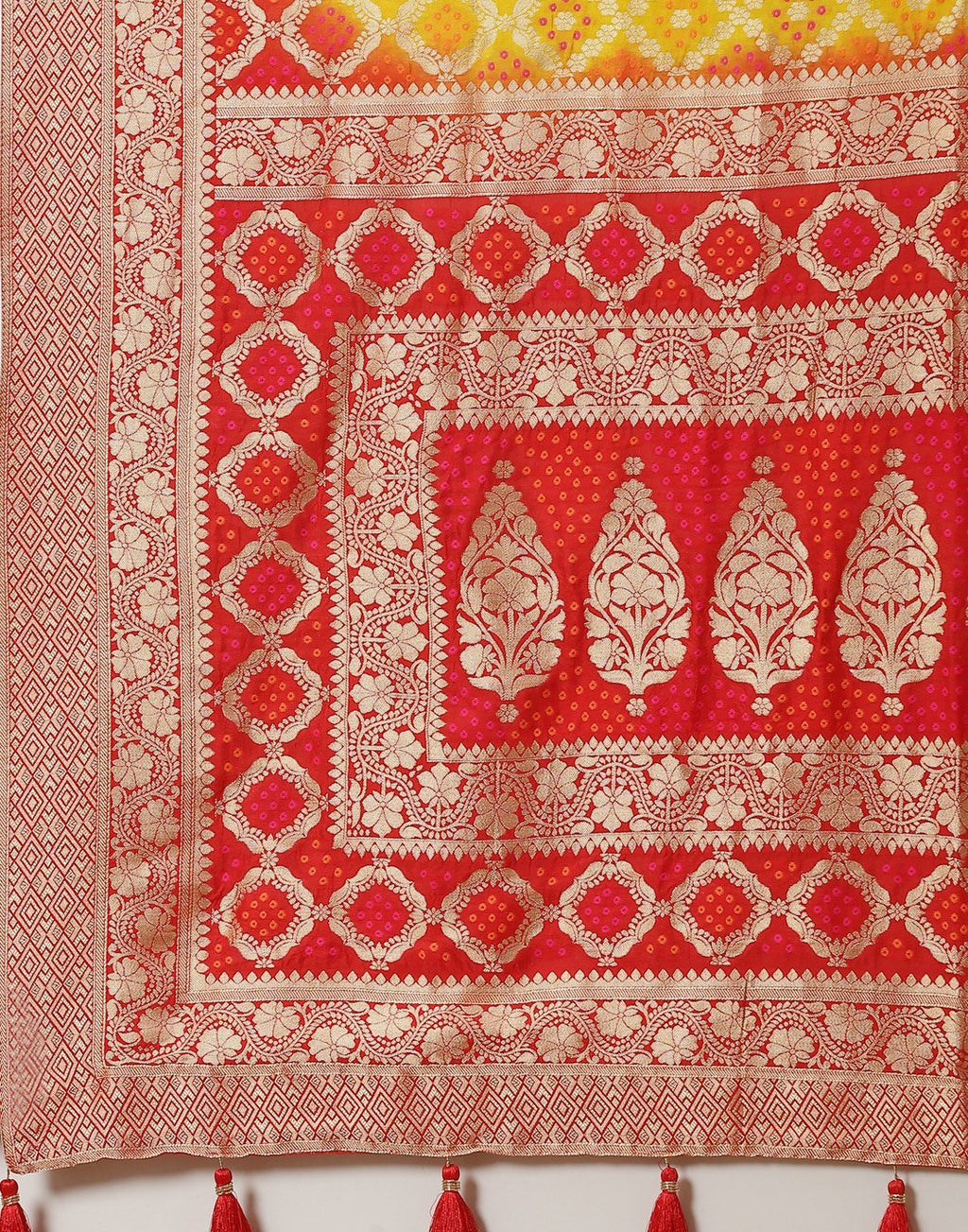 Banarasi Art Handloom mustard Saree