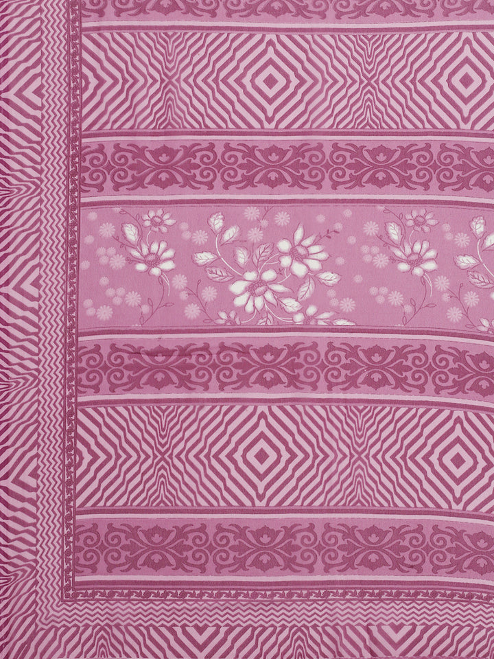 Digital Printed Georgette Saree