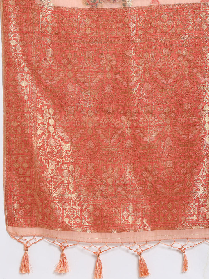 Zari Jaal Art Silk Woven Saree
