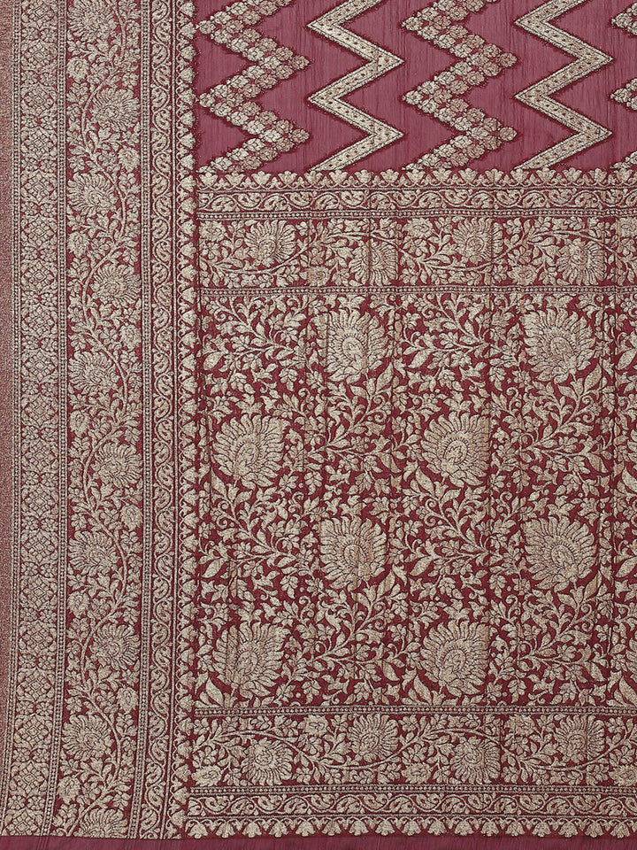 Zari Jaal Woven Georgette Saree