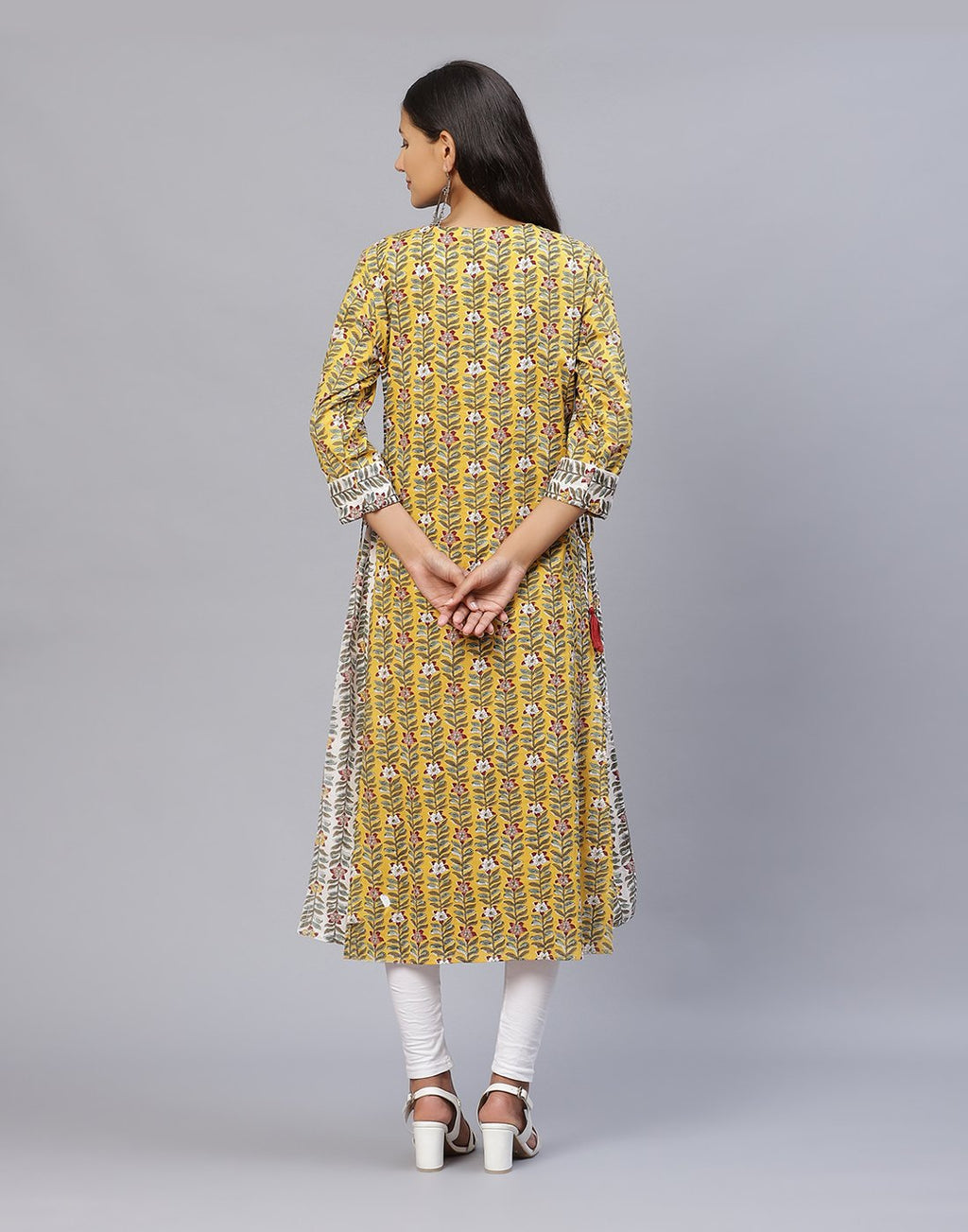 Floral Print Cotton Kurti