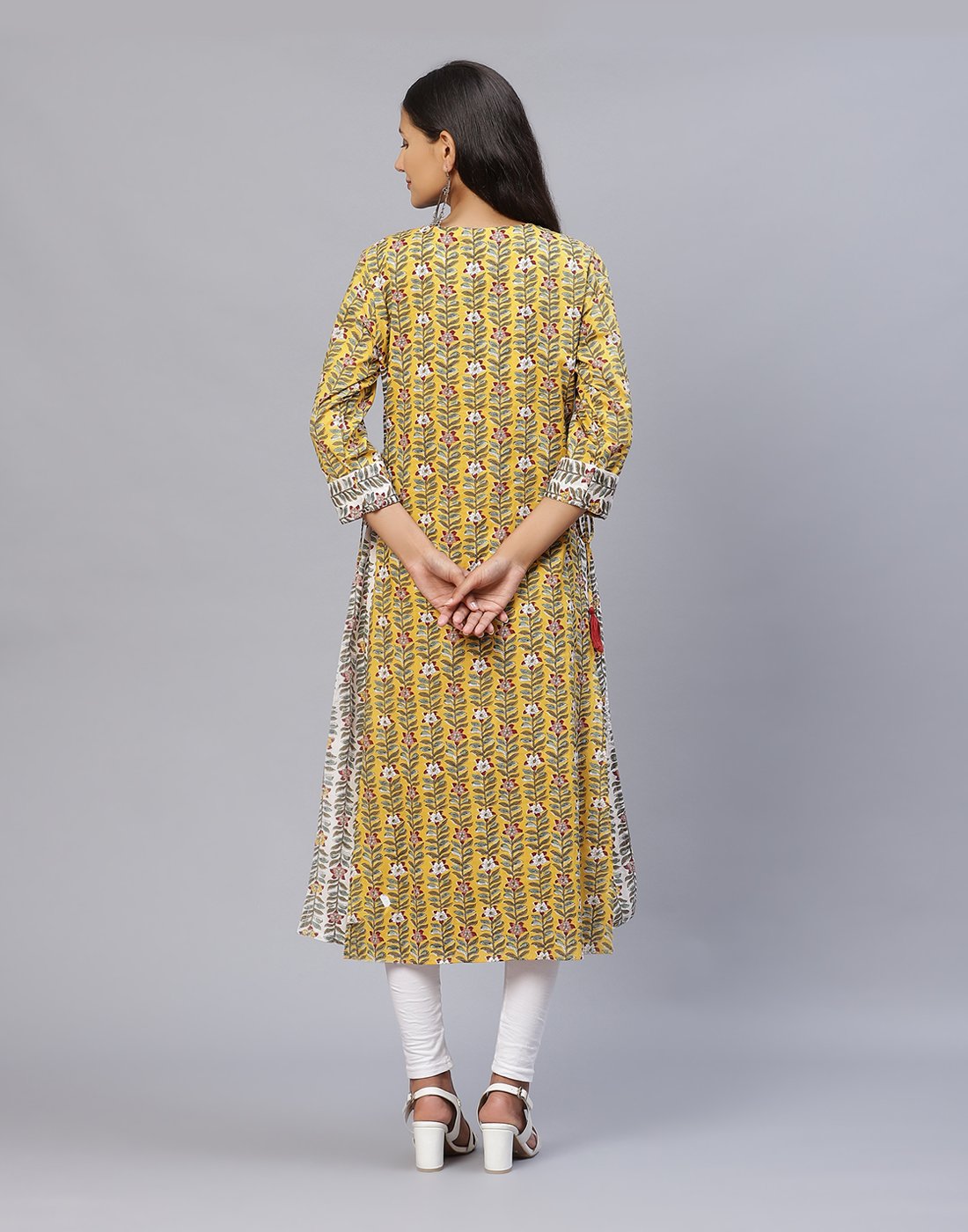 Floral Print Cotton Kurti