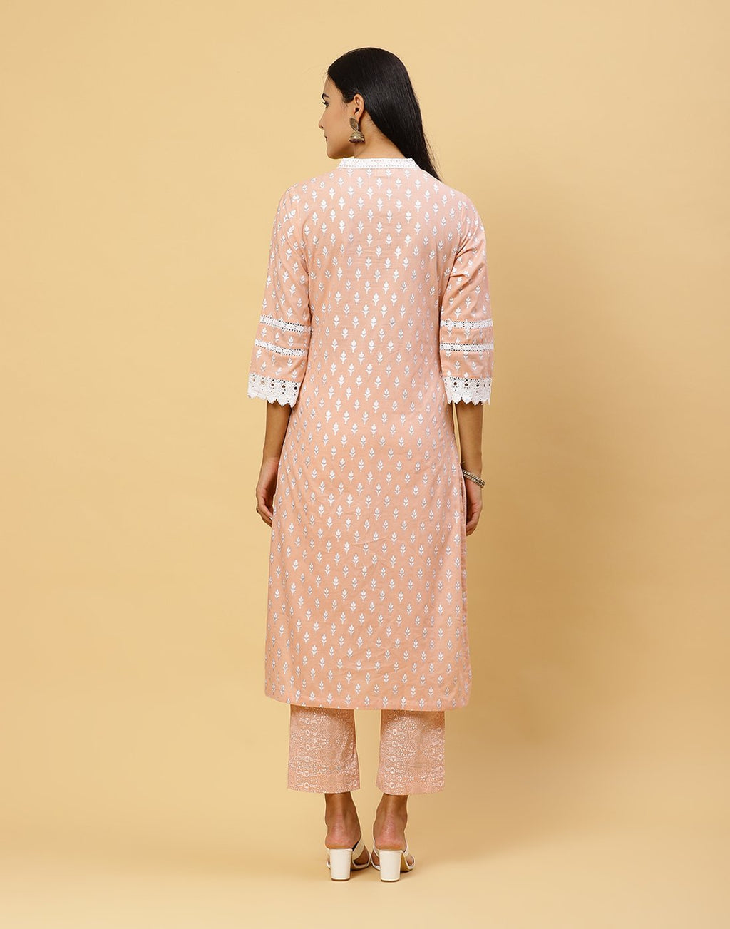Printed Cotton Kurti With Pant