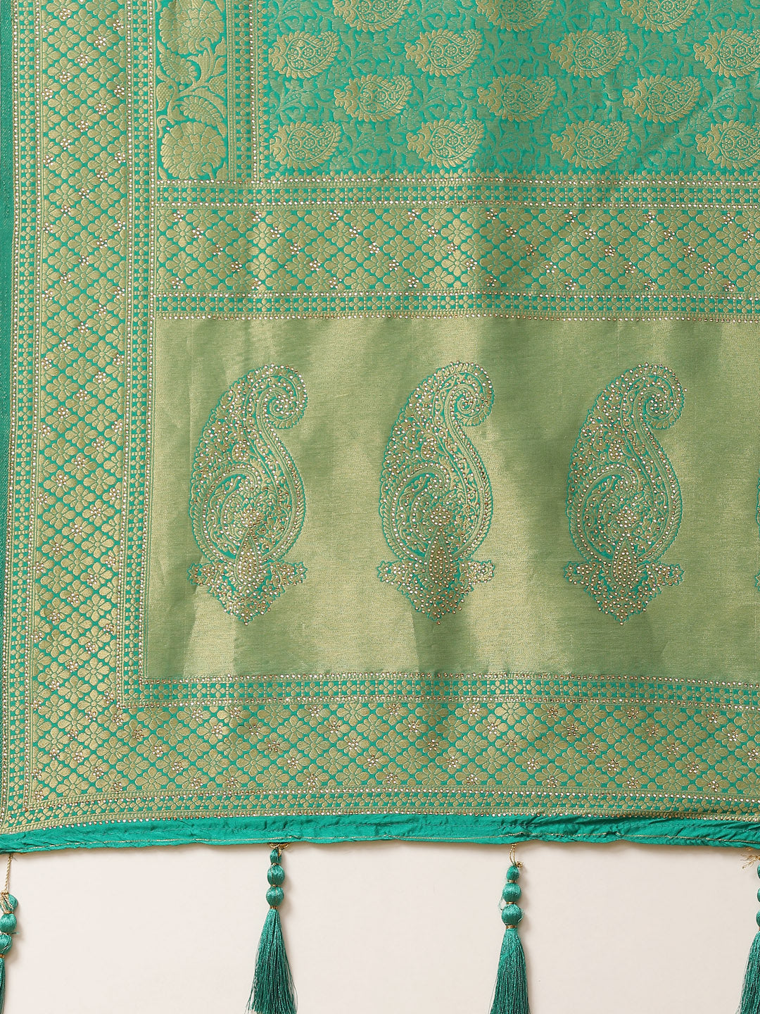 Swarovski Art Handloom Woven Saree