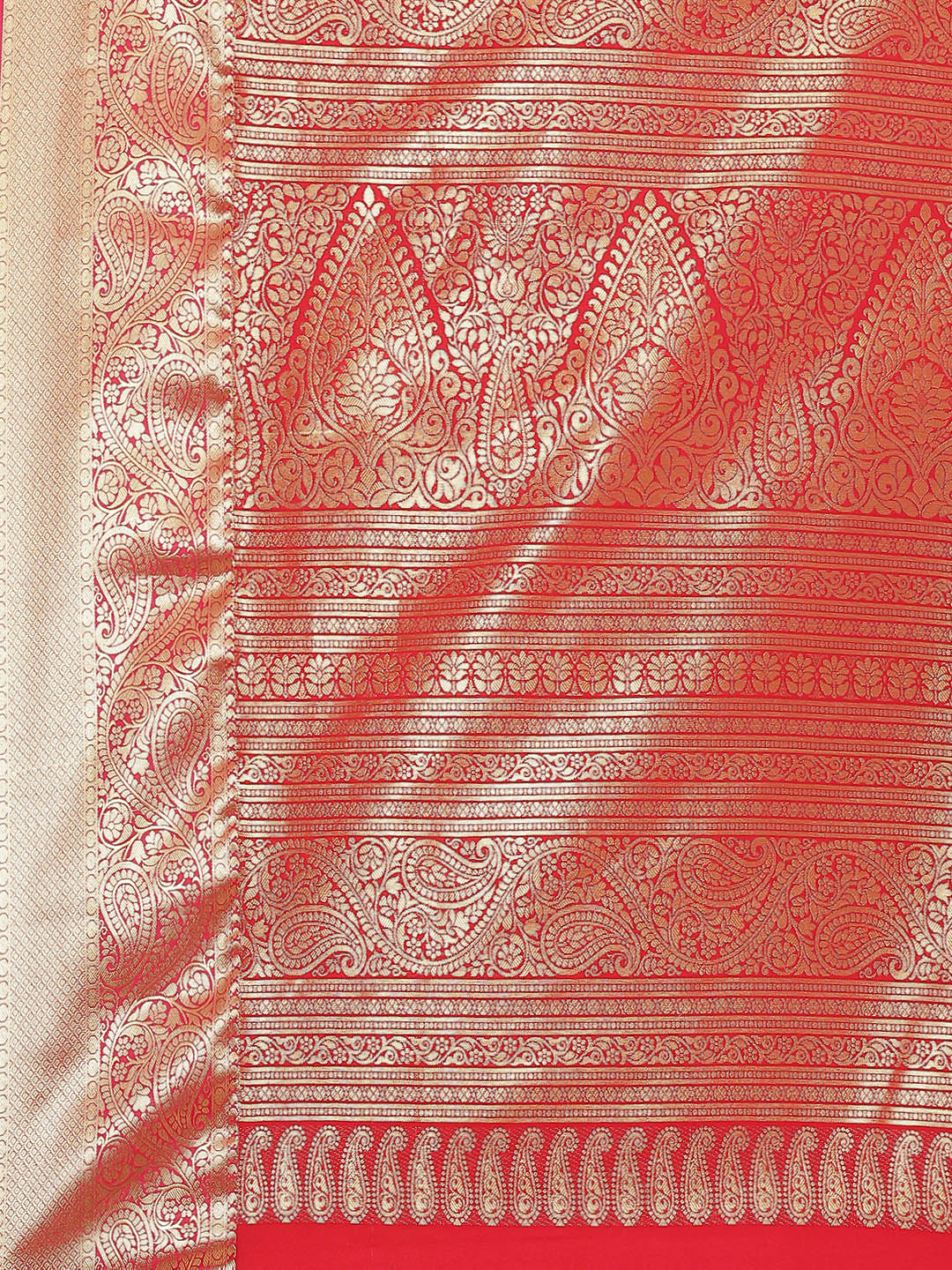 Art Handloom Saree with Brocade Zari Jaal Border