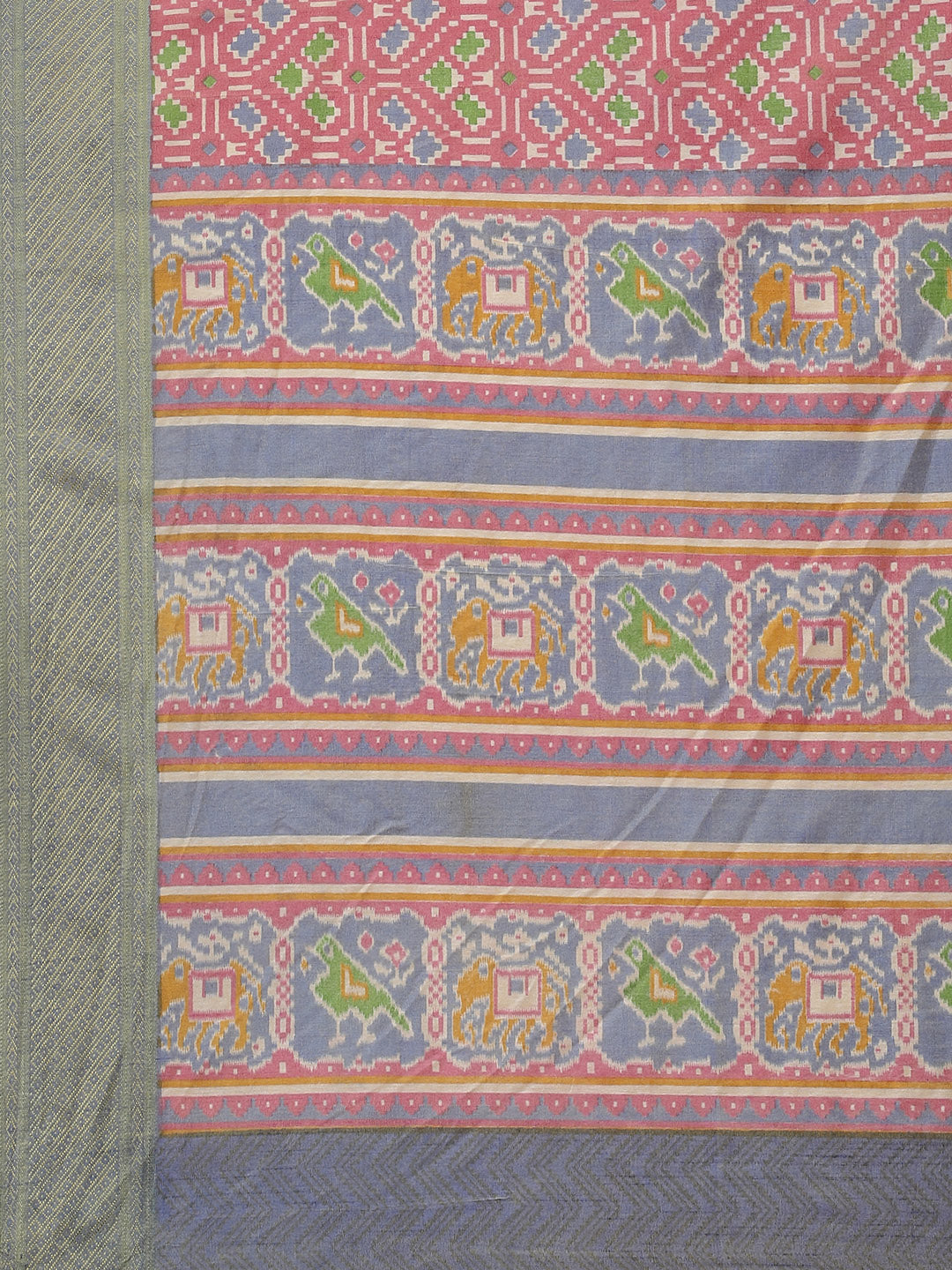 Patola Art Handloom Printed Saree