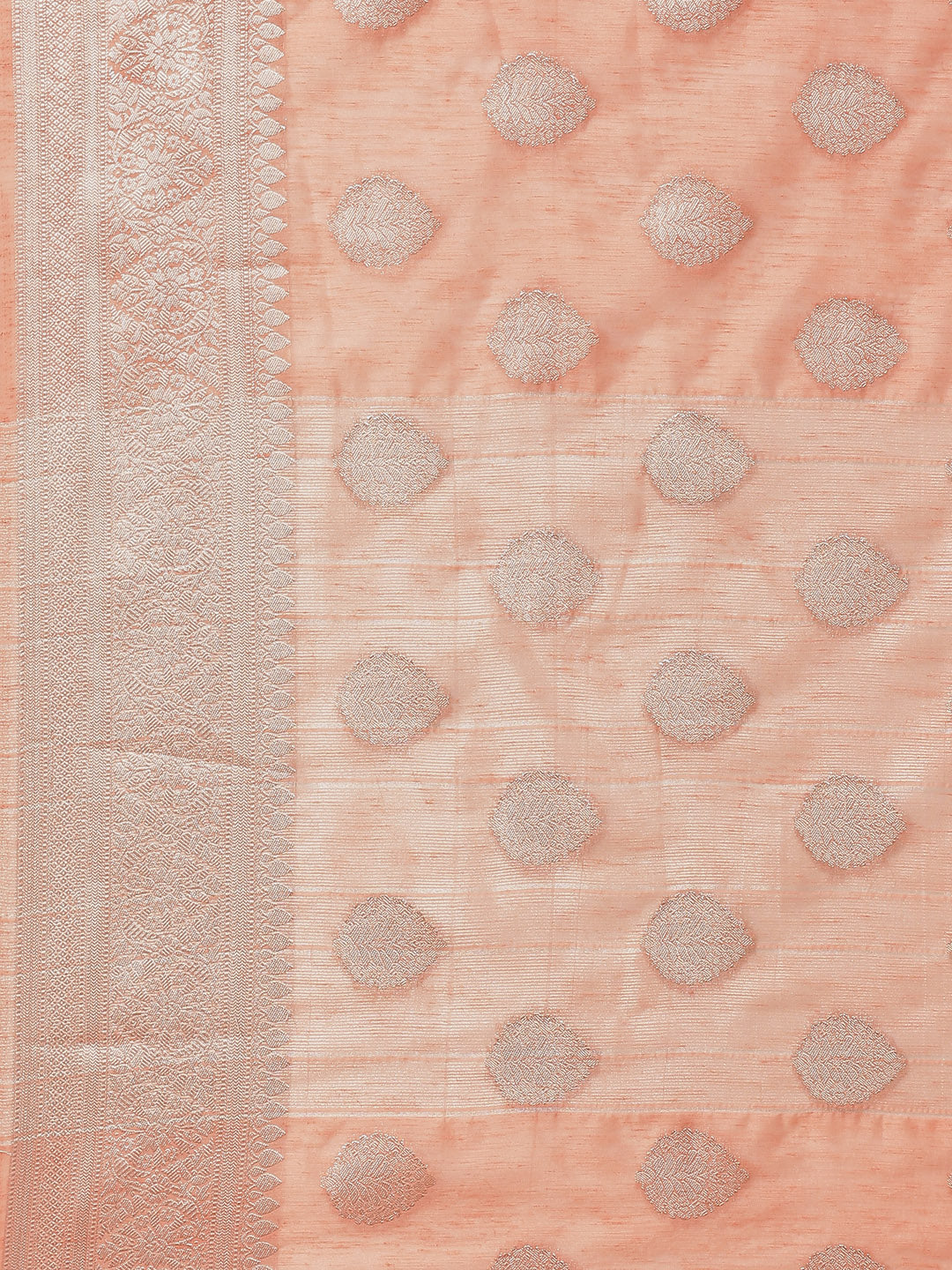 Zari Border Booti Art Handloom Woven Saree
