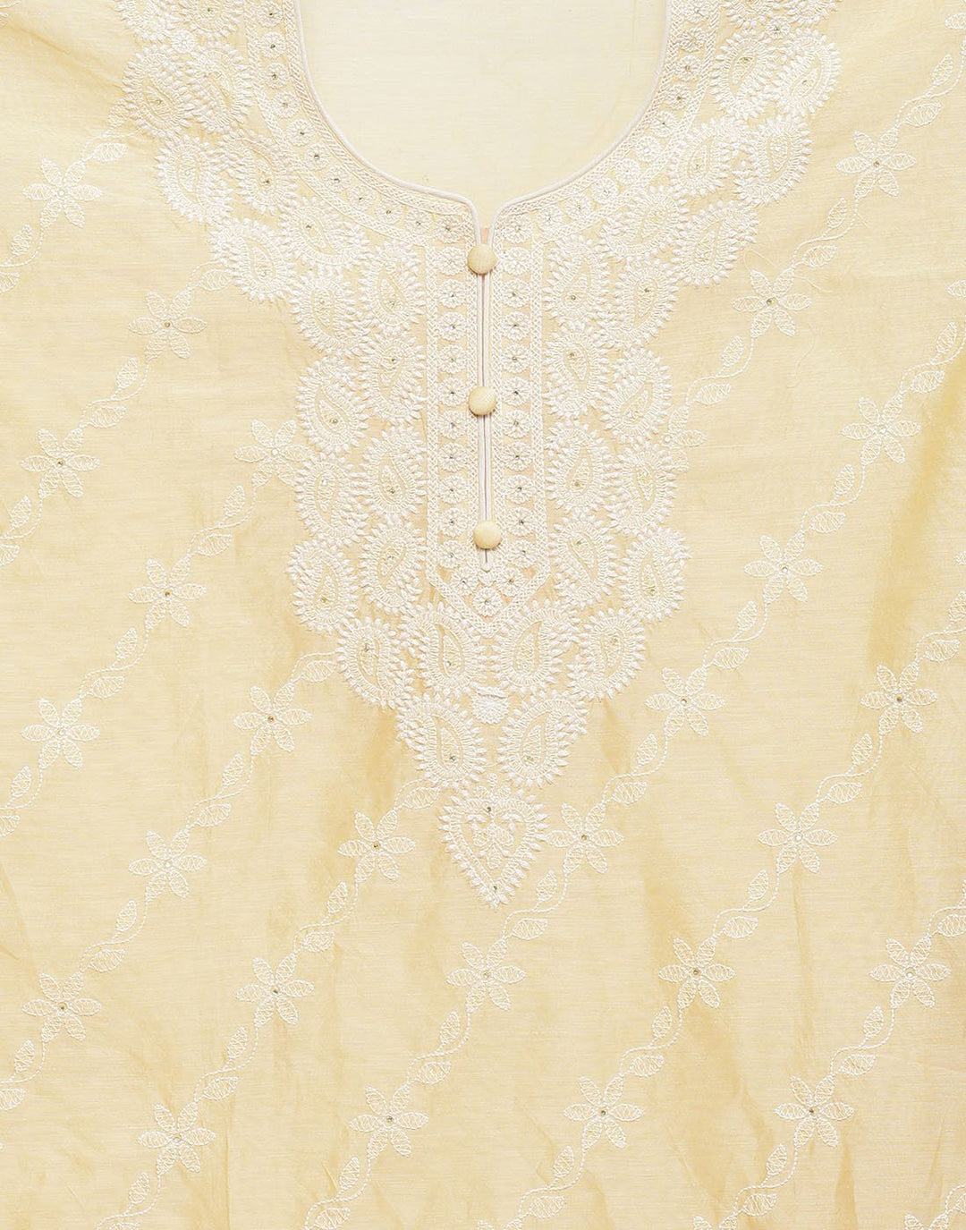 Chanderi Embroidered Suit piece