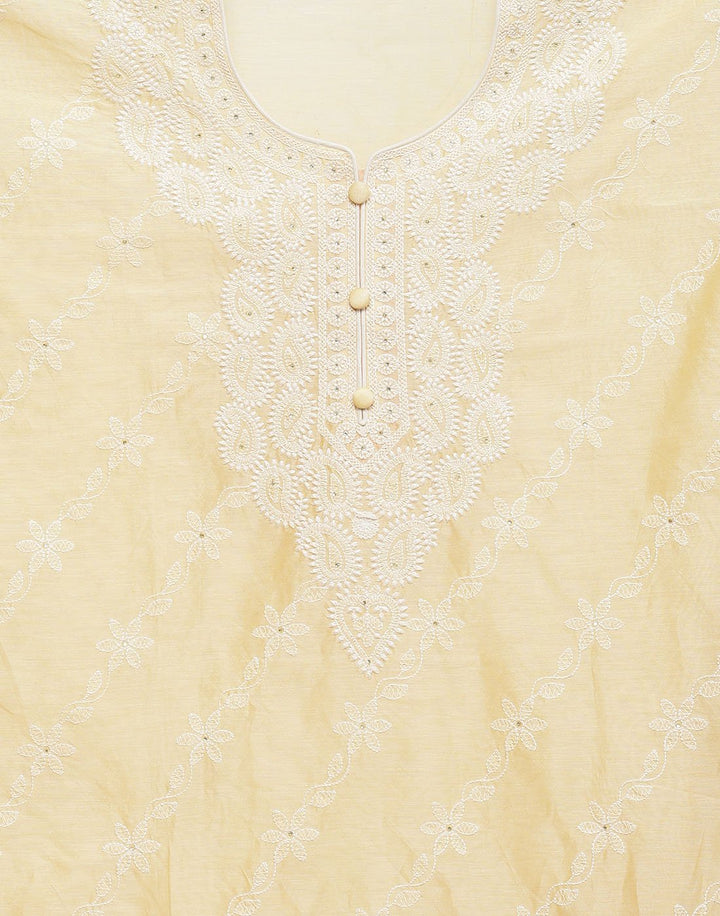 Chanderi Embroidered Suit piece