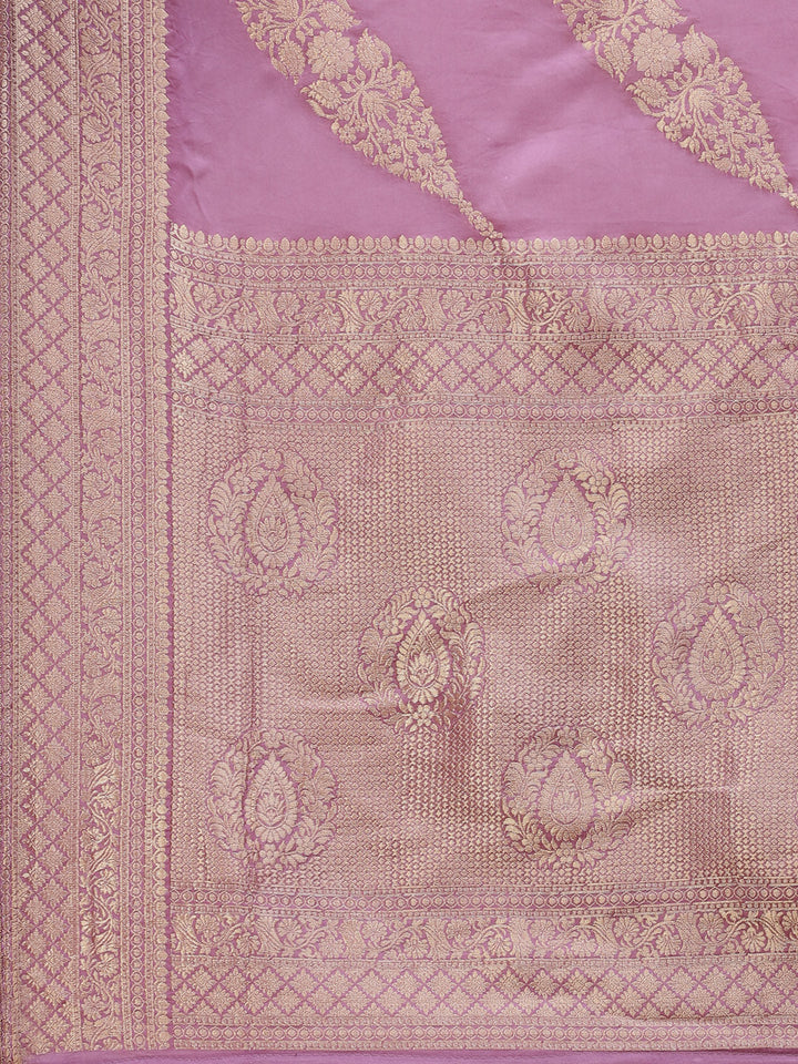 Zari Jaal Satin Woven Saree