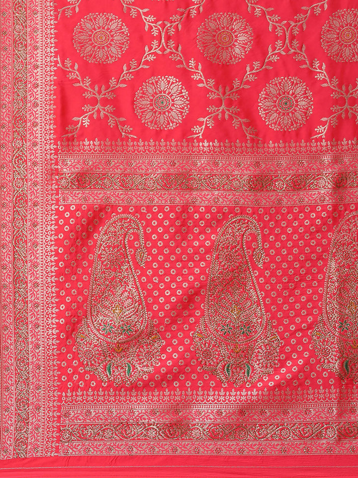 Stone Jaal Woven Banarasi Saree