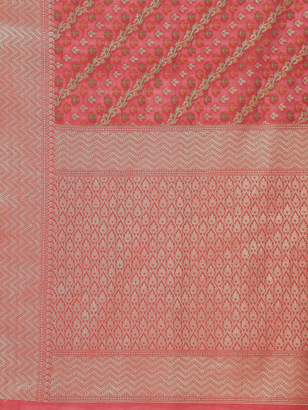 Zari Booti Cotton Woven Saree