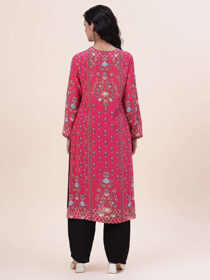 Digital Printed Crepe Kurta