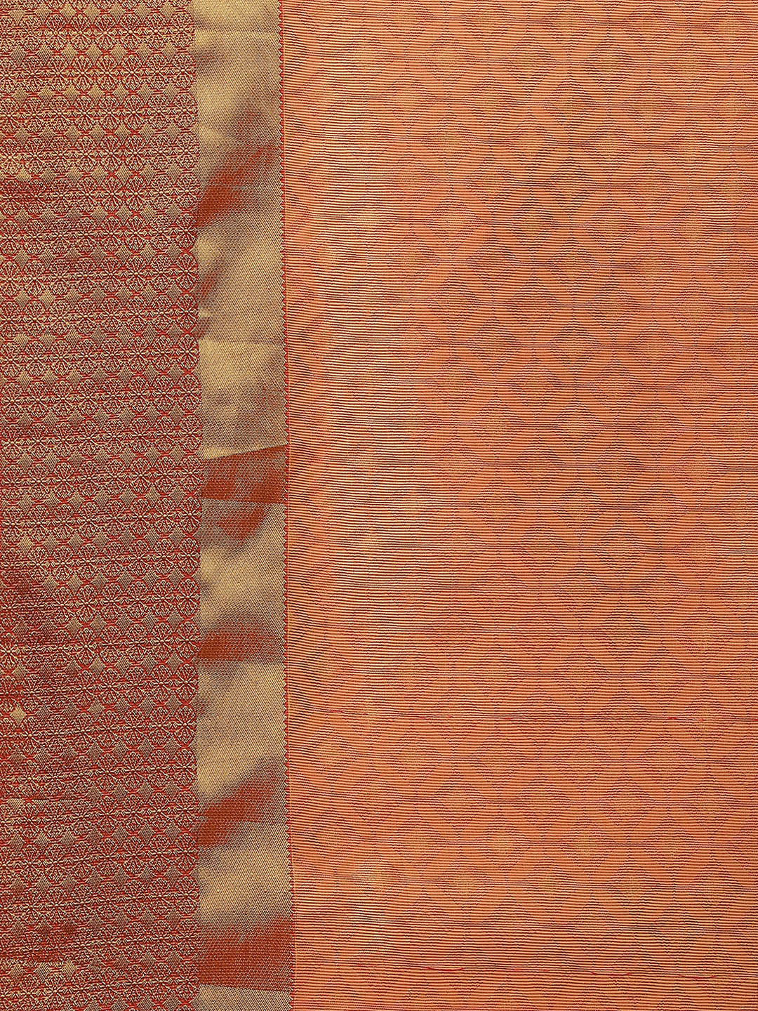 Plain Zari Border Handloom Woven Saree