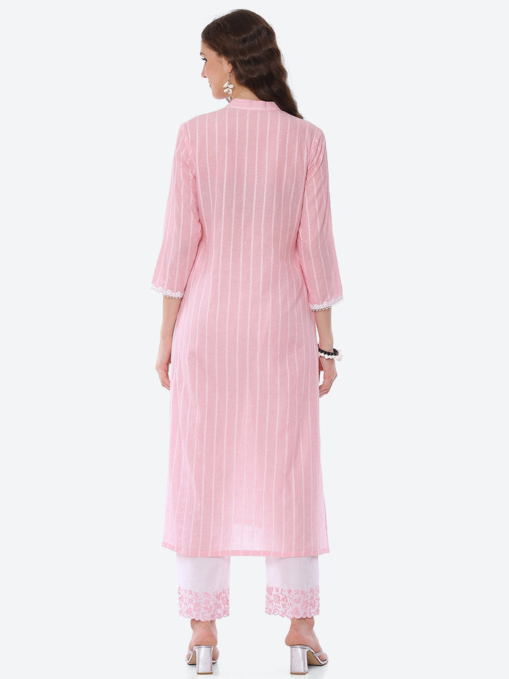 Printed Cotton Kurta With Pant