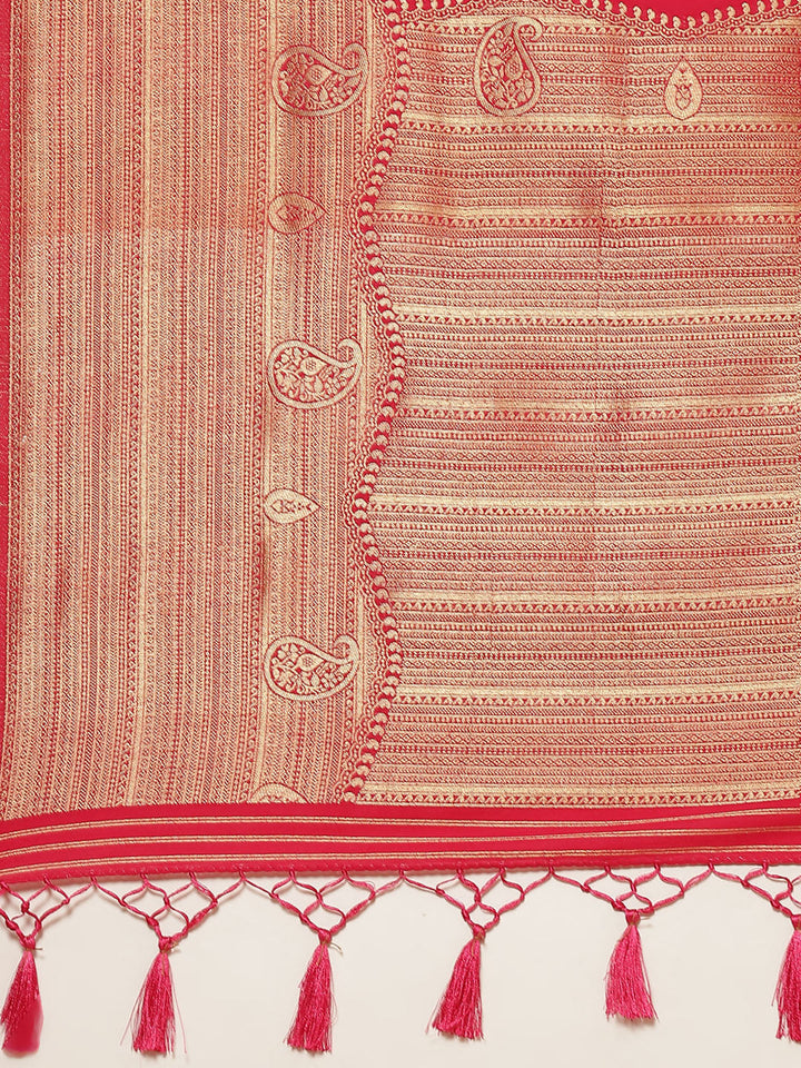 Art Handloom Saree with Zari Border