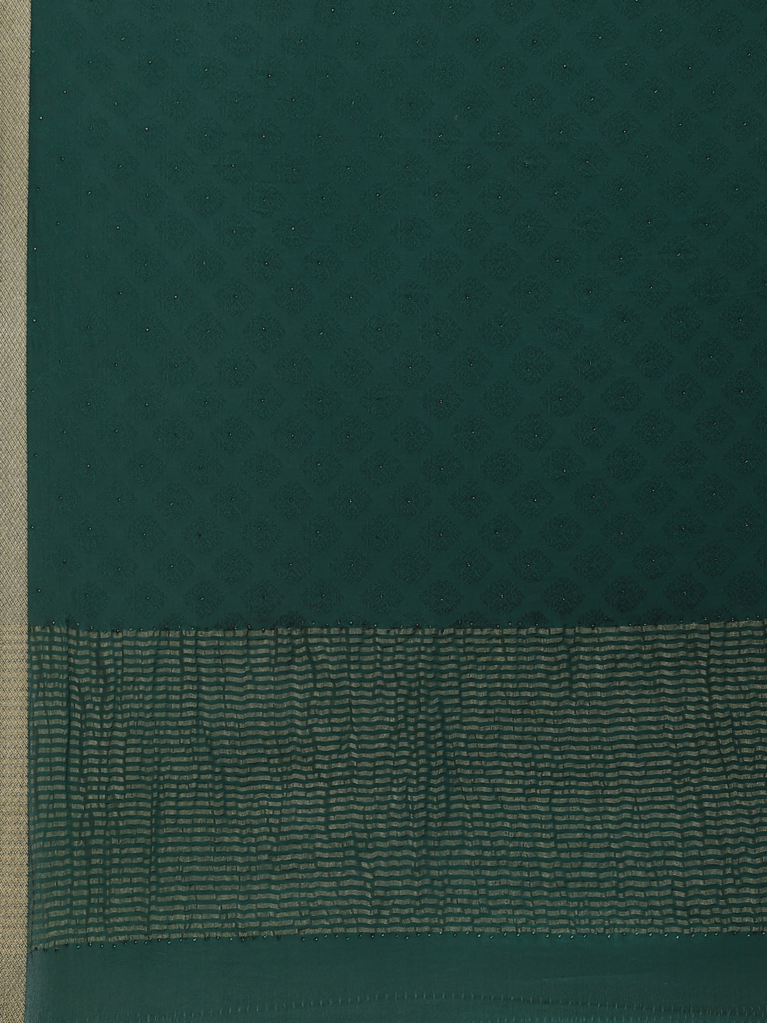 Piped Border Crepe Plain Saree