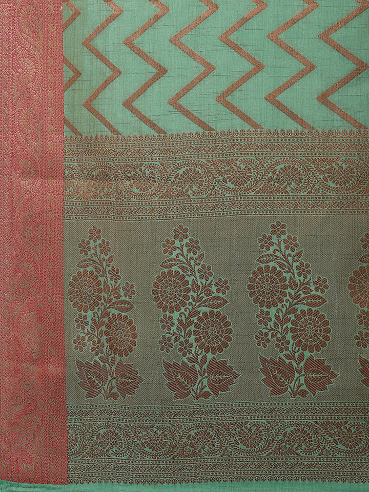 Zari Jaal Woven Handloom Saree