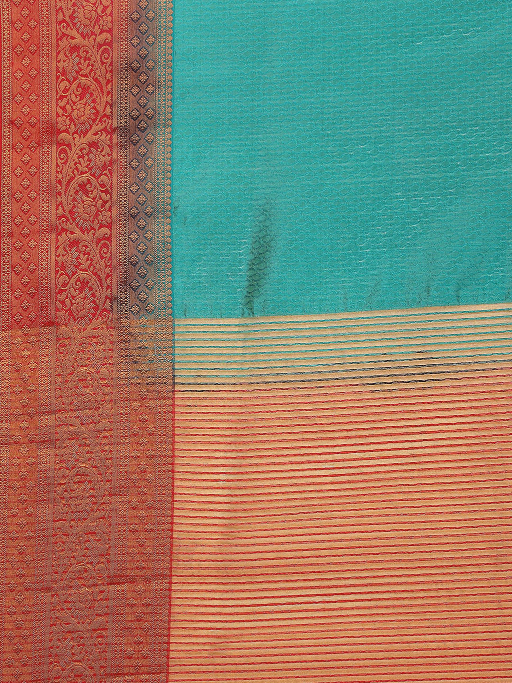 Plain Zari Border Handloom Woven Saree