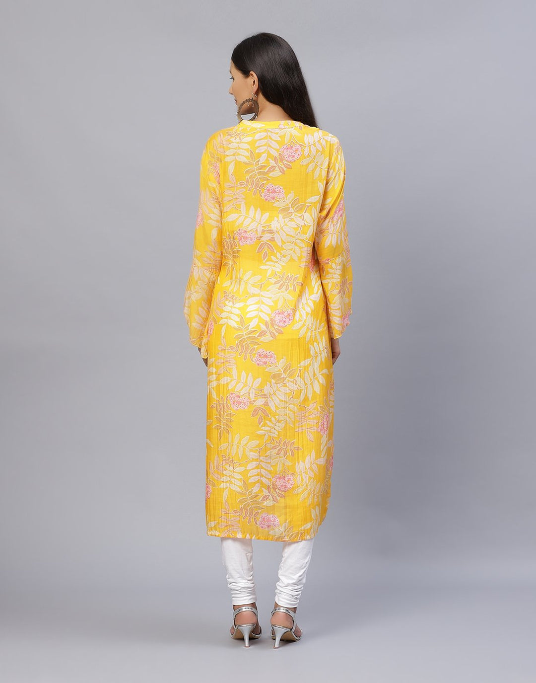 Floral Print Cotton Muslin Kurti