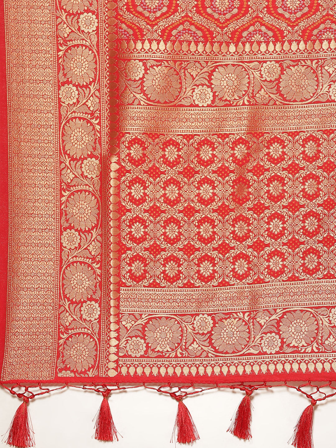 Bandhez Art Handloom Saree with Zari Border