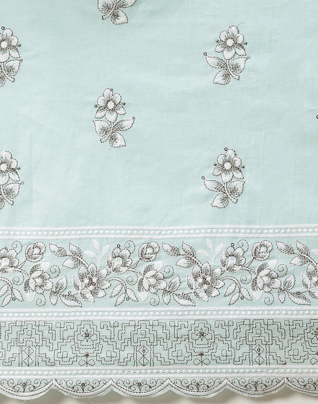 Cotton Embroidered Suit piece