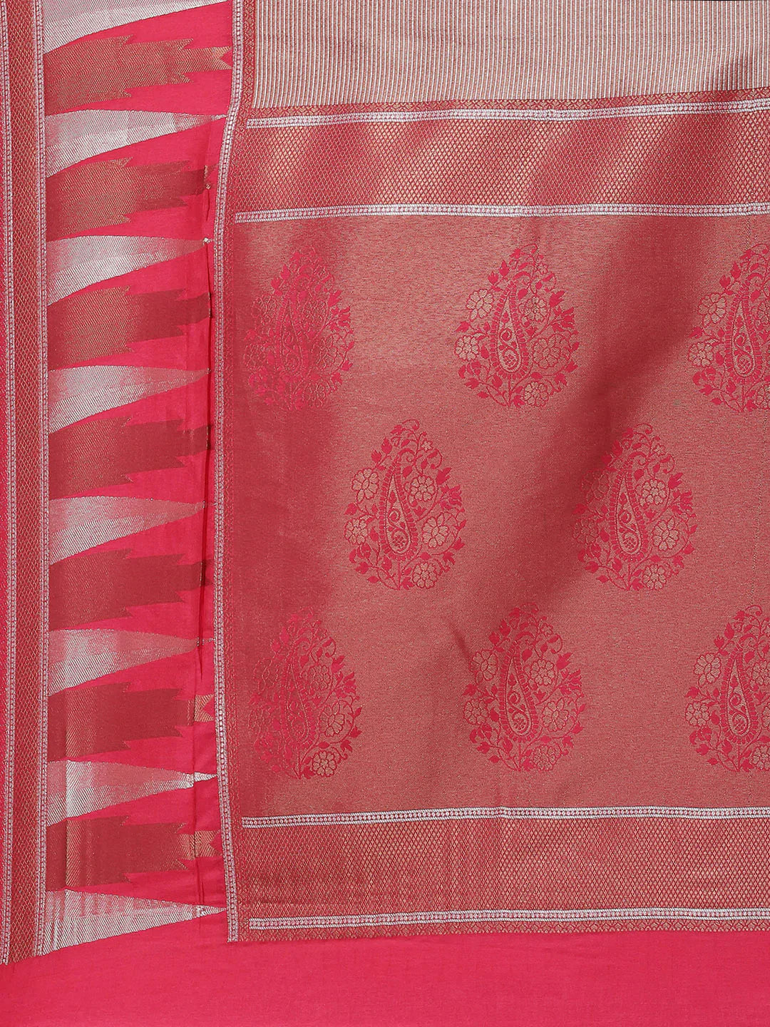 Zari Jaal Handloom Woven Saree
