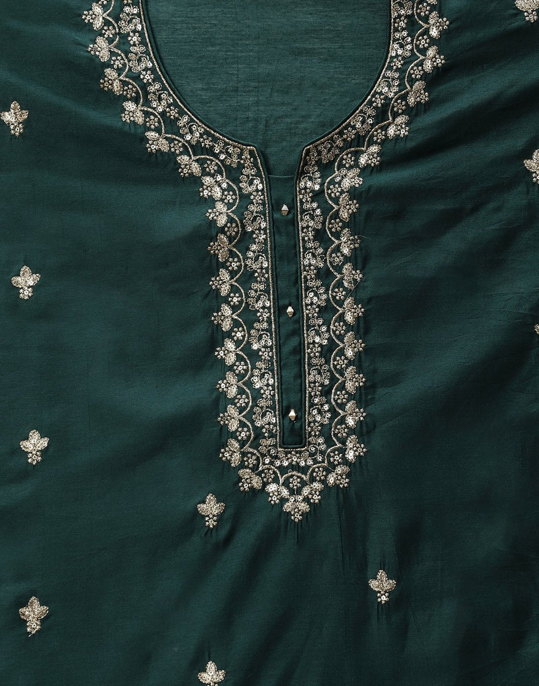 Embroidered Chanderi Suit Piece