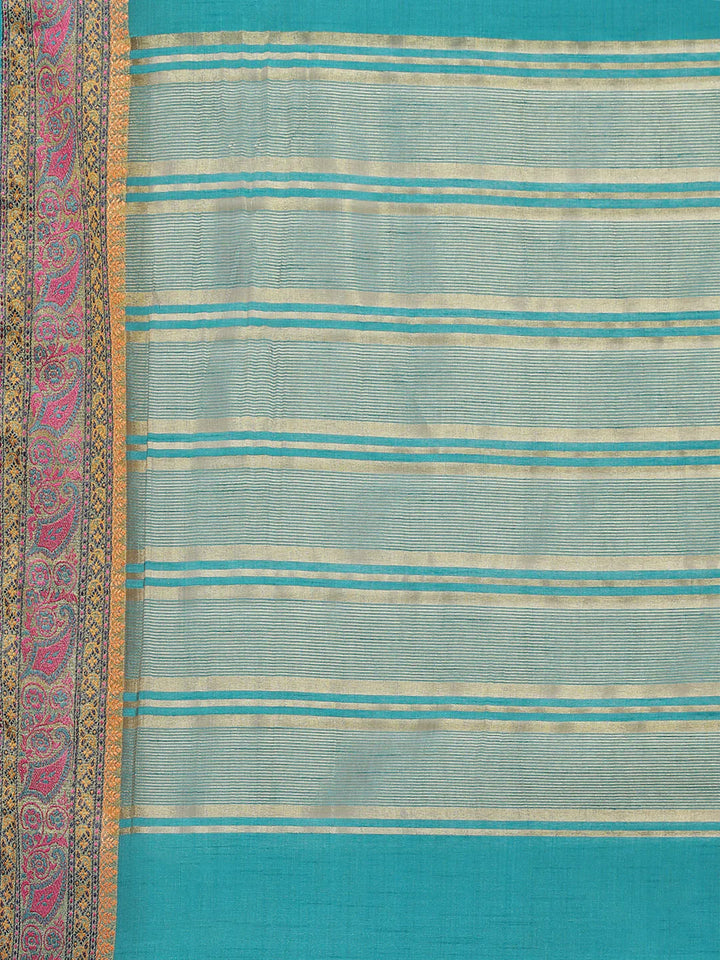 Plain Zari Border Handloom Woven Saree