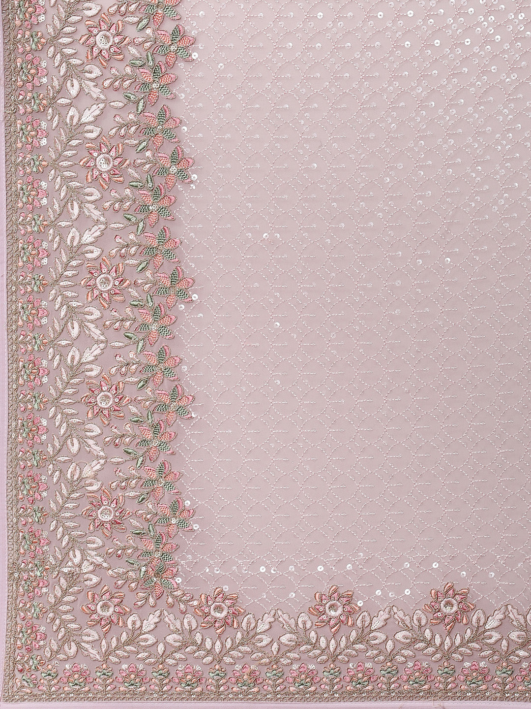 Sequin Embroidered Georgette Saree