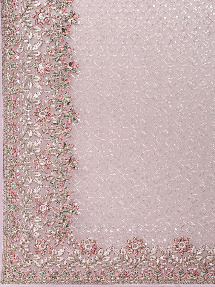 Sequin Embroidered Georgette Saree