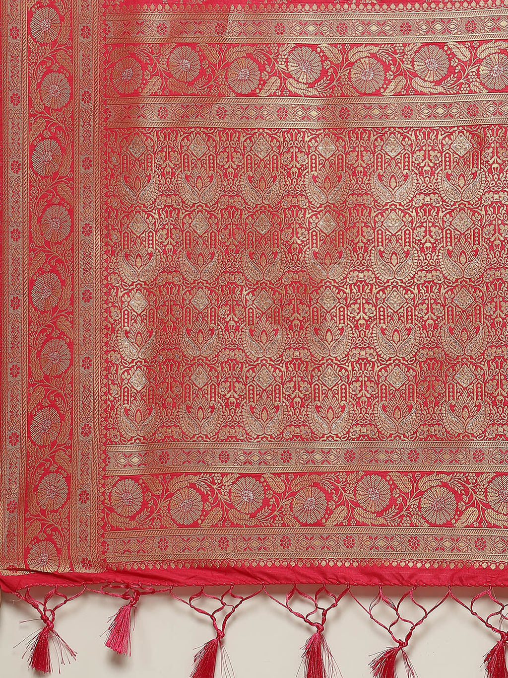 Zari Jaal Handloom Woven Saree