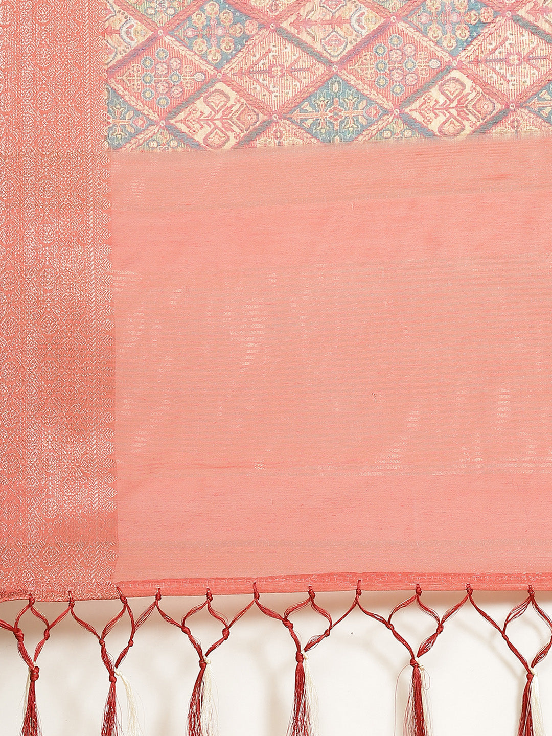 Printed Cotton Chanderi Saree