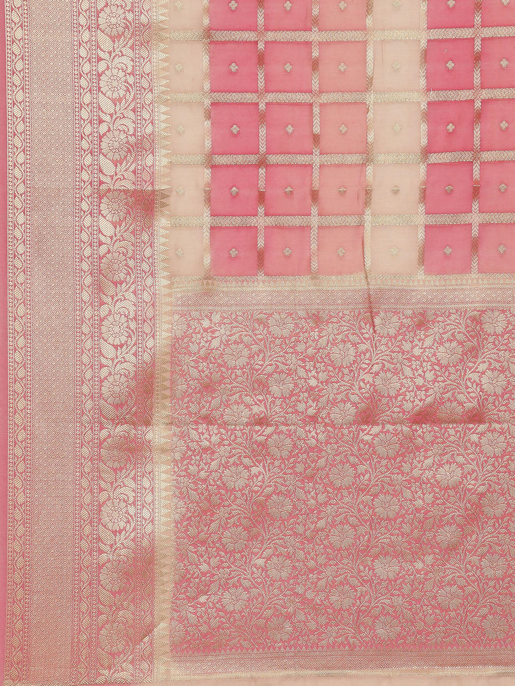 Zari Jaal Cotton Woven Saree