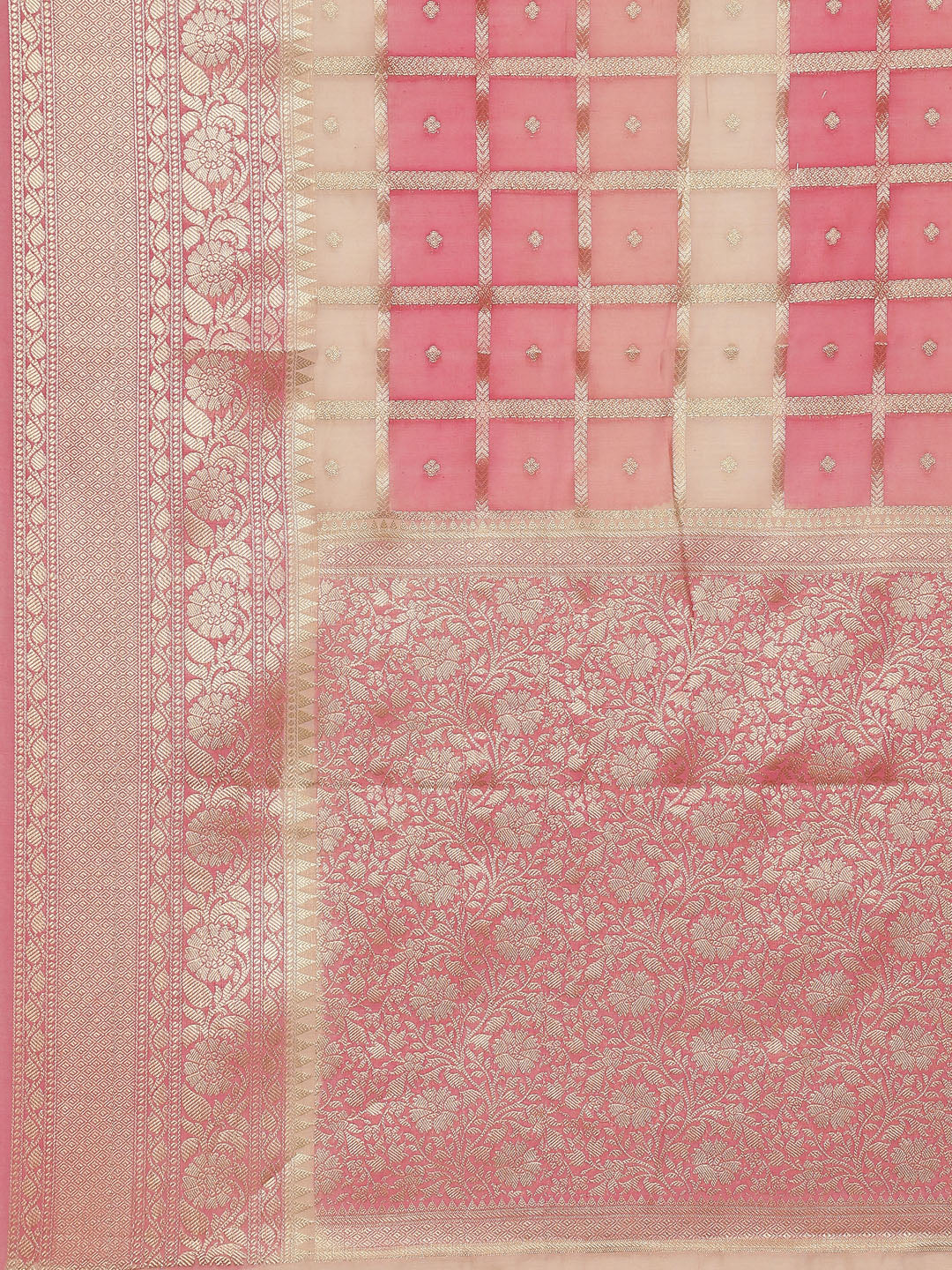 Zari Jaal Cotton Woven Saree