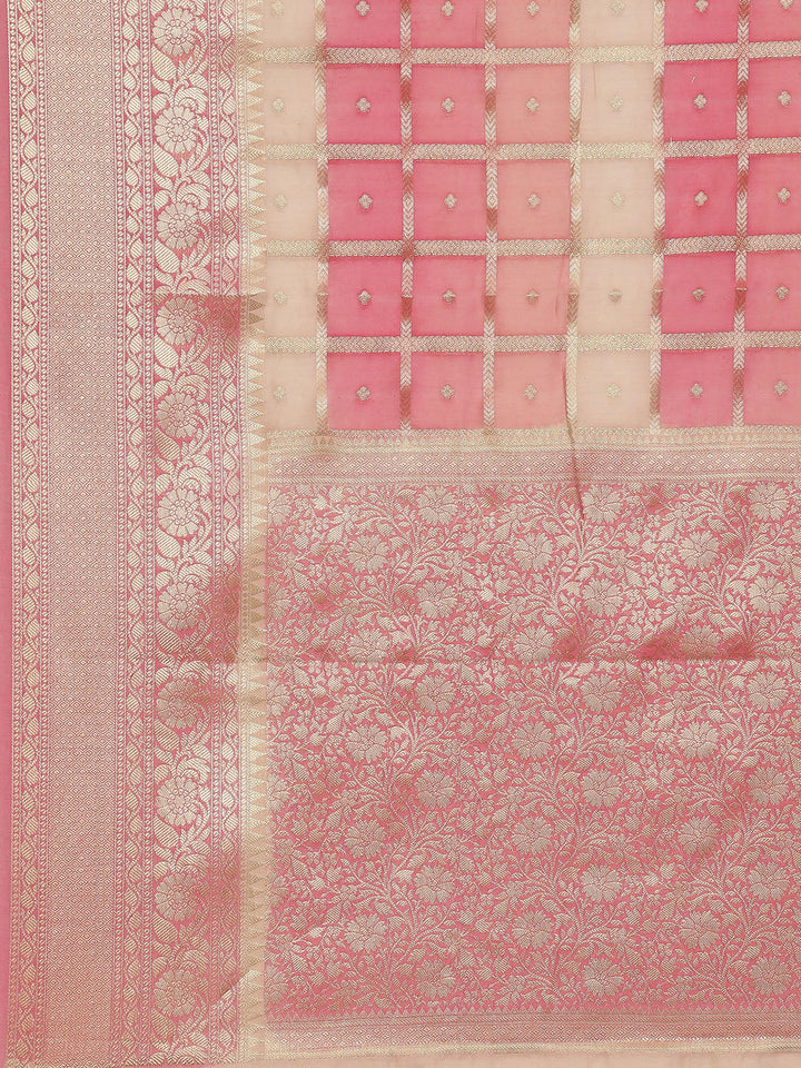 Zari Jaal Cotton Woven Saree