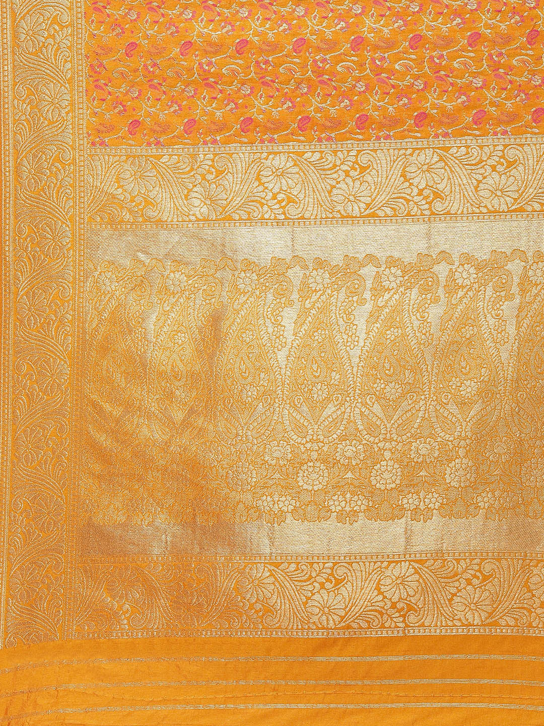 Zari Jaal Handloom Woven Saree