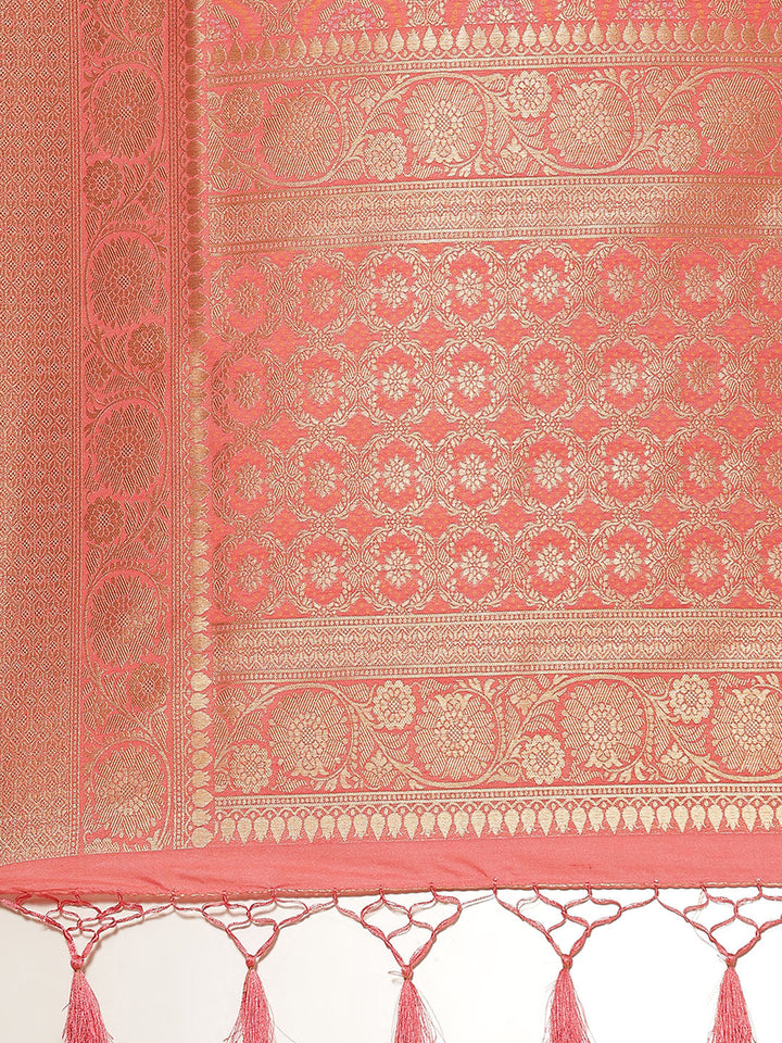 Bandhez Art Handloom Saree with Zari Border