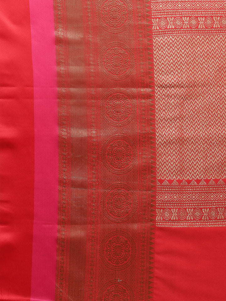 Plain Zari Border Cotton Woven Saree