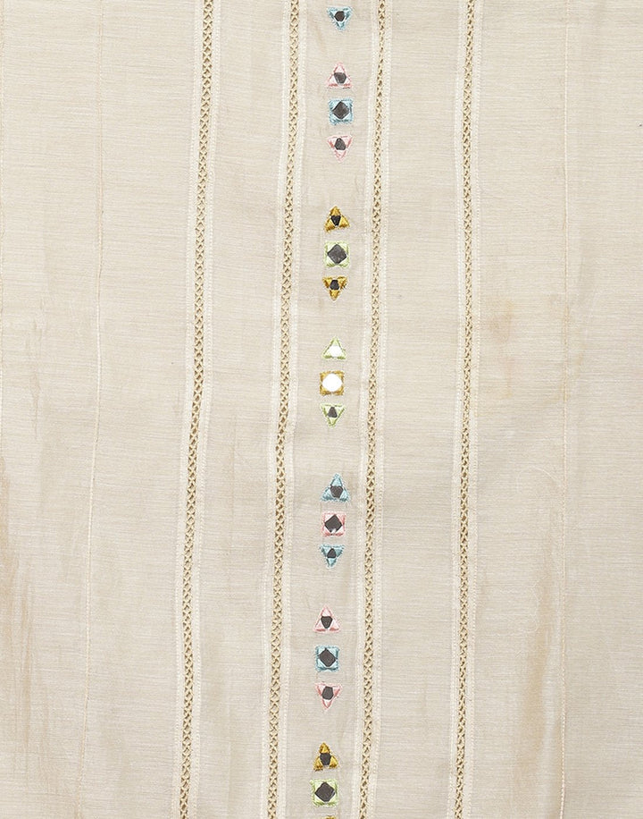 Chanderi Embroidered Suit Piece