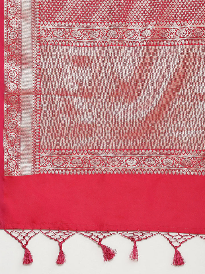 Zari Jaal Woven Banarsi Saree