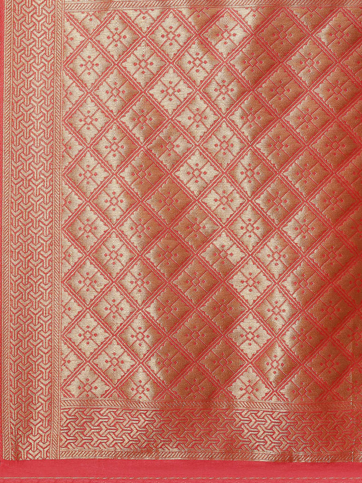 Zari Jaal Handloom Woven Saree
