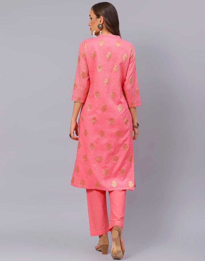 Straight Cotton Printed Salwar Kameez Stitched Suit