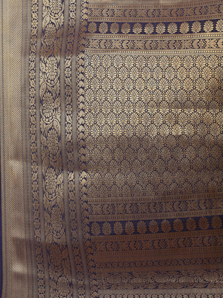 Zari Border Booti Work Art Handloom Woven Saree