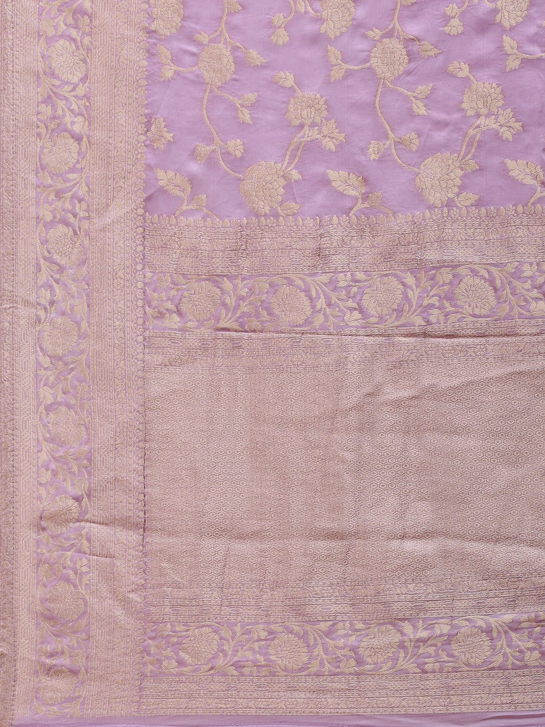 Zari Jaal Satin Woven Saree